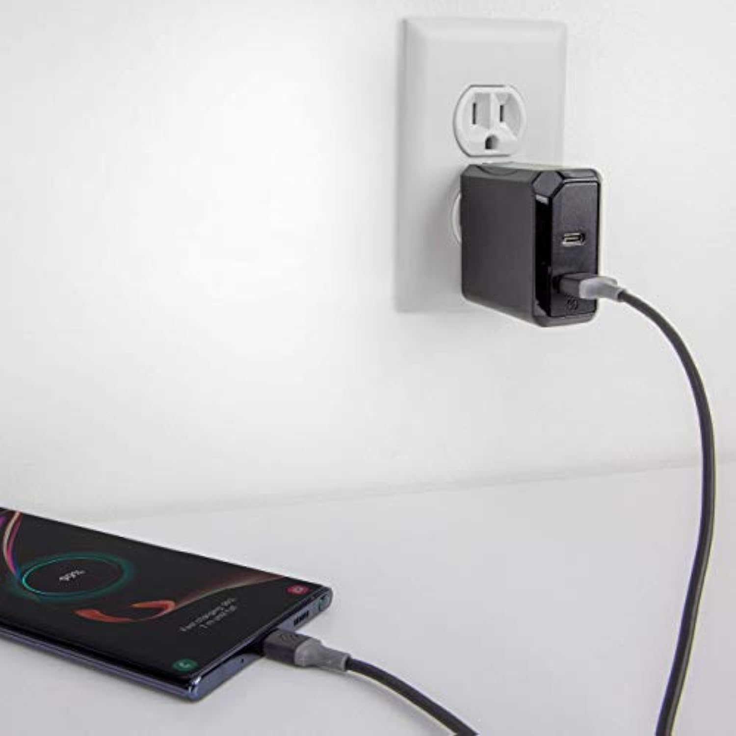 Scosche CA4BY-SP Strikeline USB-A to USB-C Charge & Sync Cable 4-ft. Space Gray/Gray