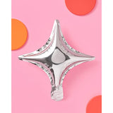 Silver Sparkle Foil Birthday Balloon - 6 Pc | Bday Party Decorations, Bachelorette, Anniversary, Graduation