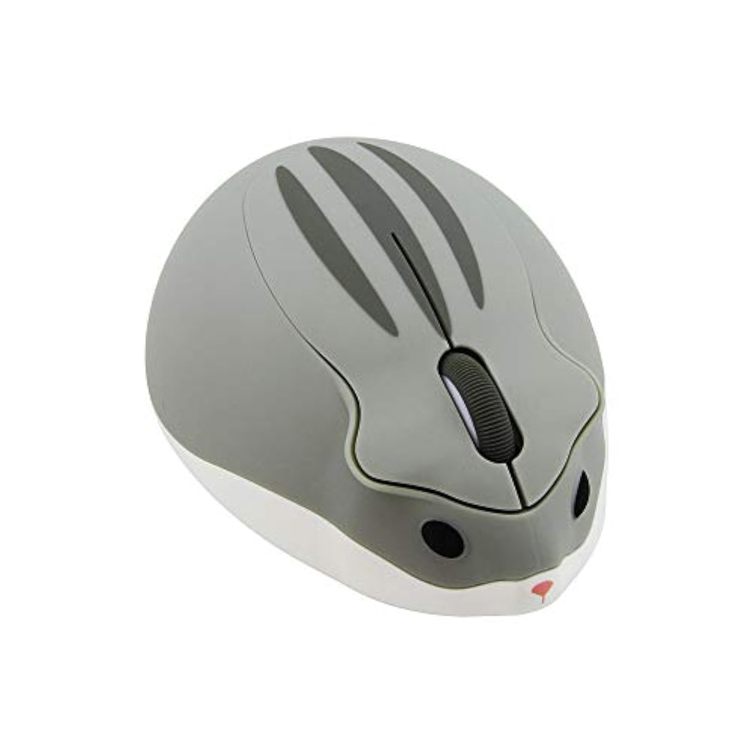 2.4Ghz Wireless Mouse Cute Hamster Shape Less Noice Portable Mobile Optical 1200Dpi Usb Mice Cordless Mouse For Pc Laptop Computer Notebook Macbook Kids Girl Men Women Mom Dad Gift (Gray)