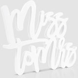 Bridal Shower Decorations Miss To Mrs Sign For Batcholette Party Table Centerpieces Wedding Plastic Photo Booth Props For Wedding Party Decorations Supplies