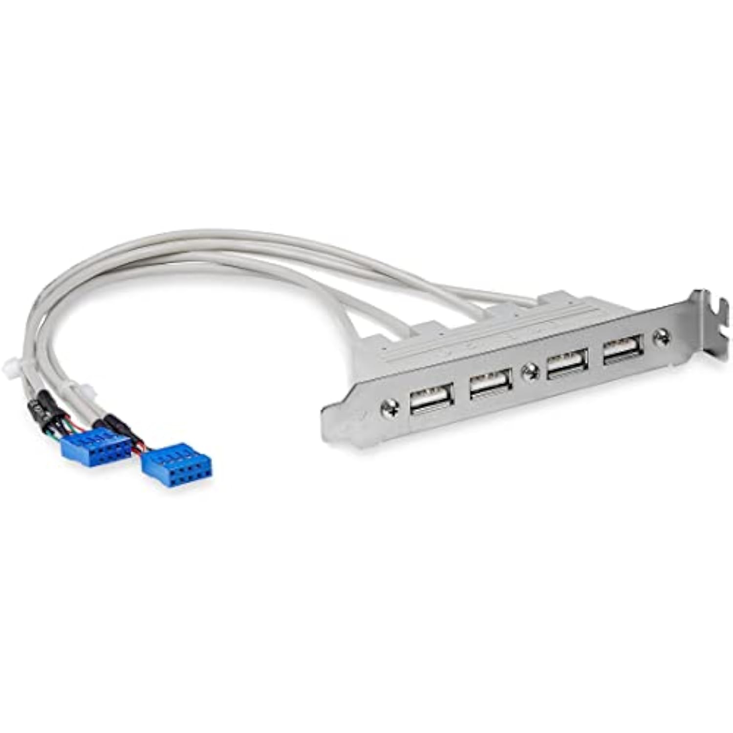 StarTech.com 4 Port USB A Female Slot Plate Adapter - T - USBPLATE4