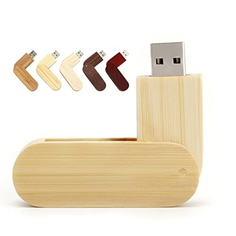 64Gb Wooden Flash Drive, Cute Usb Pen Drive Thumb Drive Wood Data Storage Memo