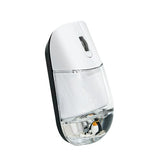 Aqua Wireless Mouse Cute Clear Water Mice Silent For Pc Laptop Computer Macbook Kids Girl Women Gift With Liquid Water & Floater Penguin-White
