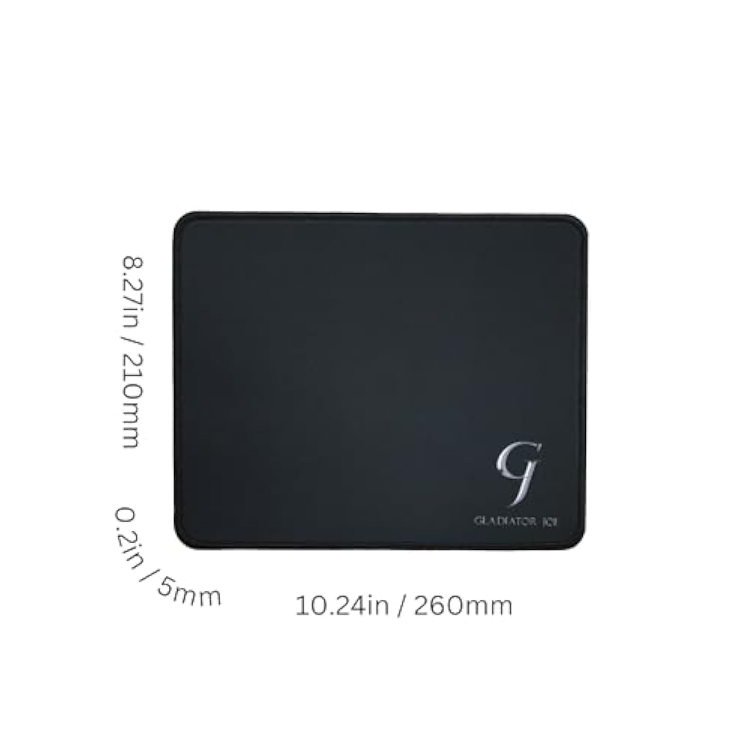 Mouse Pad Beautiful, Personalized Premium-Textured Custom Mouse Mat Design, Washable Mousepad Lycra Cloth, Non-Slip Rubber Base Computer Mouse Pads (Silvery Logo)