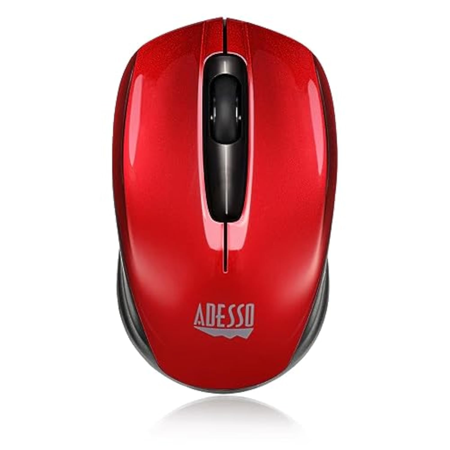 iMouse S50 Wireless Mini Mouse - 24GHz RF Technology, 1200 DPI Optical Sensor, USB Interface, Compact and Portable Design with Auto Sleep Mode (Red)