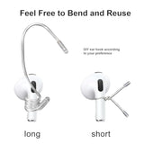 Ear Hooks Compatible With Airpods & All In-Ear Headphones With Stems - Secure & Comfortable Prevent Falls, Uncomfortable Fits - Easy To Install (Eg6+2)