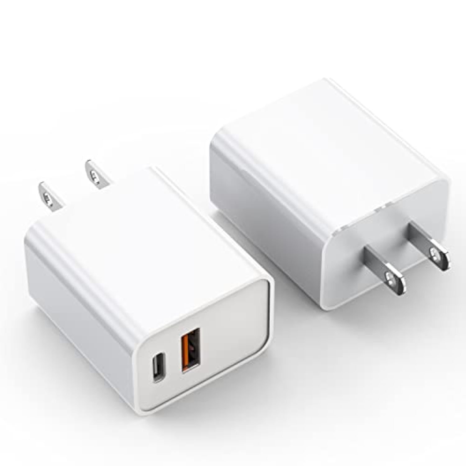 Iphone 16/15 Charger Block, 2Pack 20W Dual Port Pd Fast Usb C Wall Charger Adapter + Usb A Quick Charging Brick Plug Compatible With Iphone 16/15/14/13/12/11/Pro Max/Plus/Xs/Xr/X,Ipad,Airpods And More
