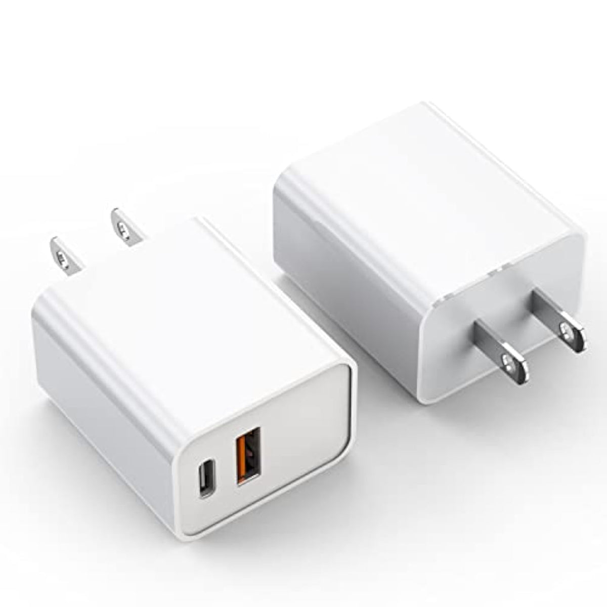 Iphone 16/15 Charger Block, 2Pack 20W Dual Port Pd Fast Usb C Wall Charger Adapter + Usb A Quick Charging Brick Plug Compatible With Iphone 16/15/14/13/12/11/Pro Max/Plus/Xs/Xr/X,Ipad,Airpods And More