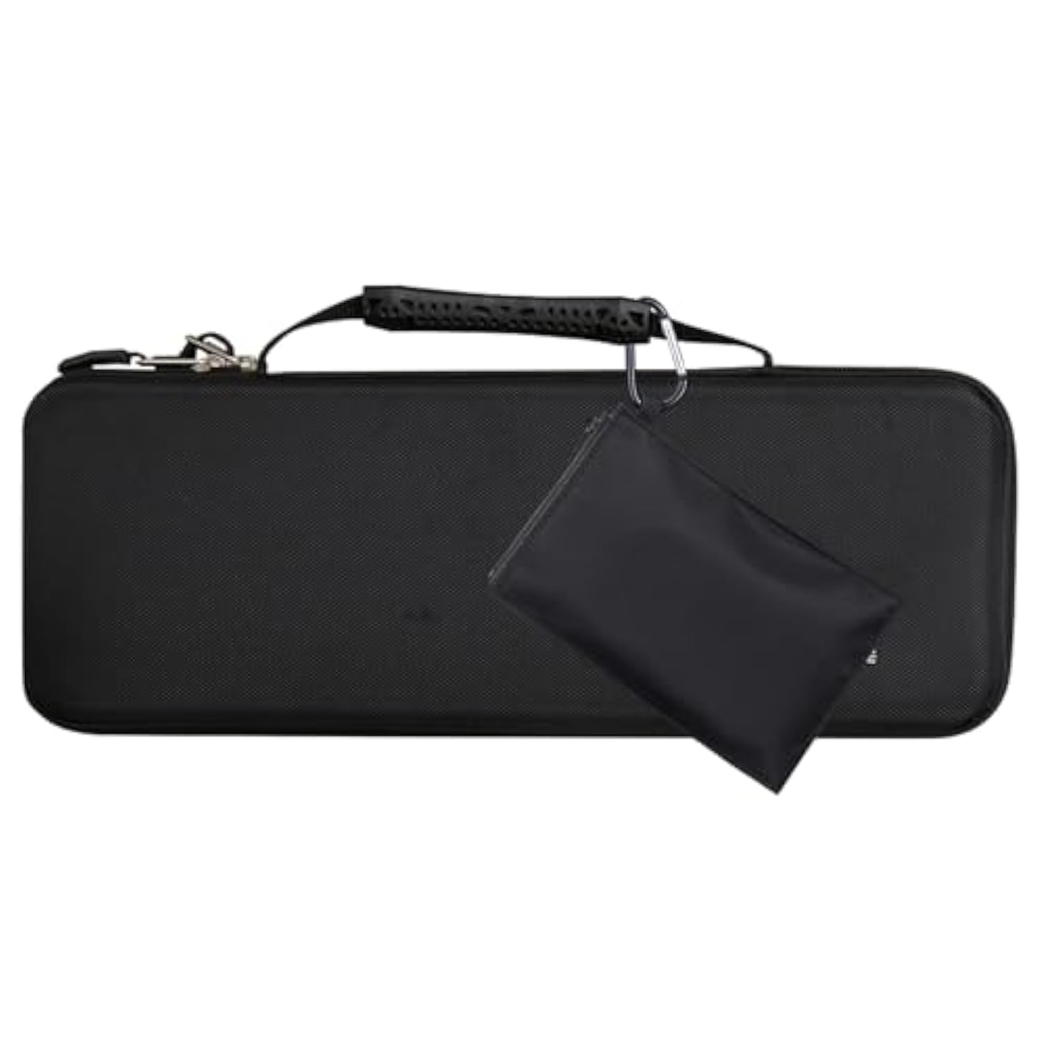 Hanging Mouse Pouch For Travel Electronics - Waterproof Nylon Organizer Bag With Carabiner (4.7X3.1In) - Fits Chargers, Makeup, Office Supplies & Gym Essentials (Black)