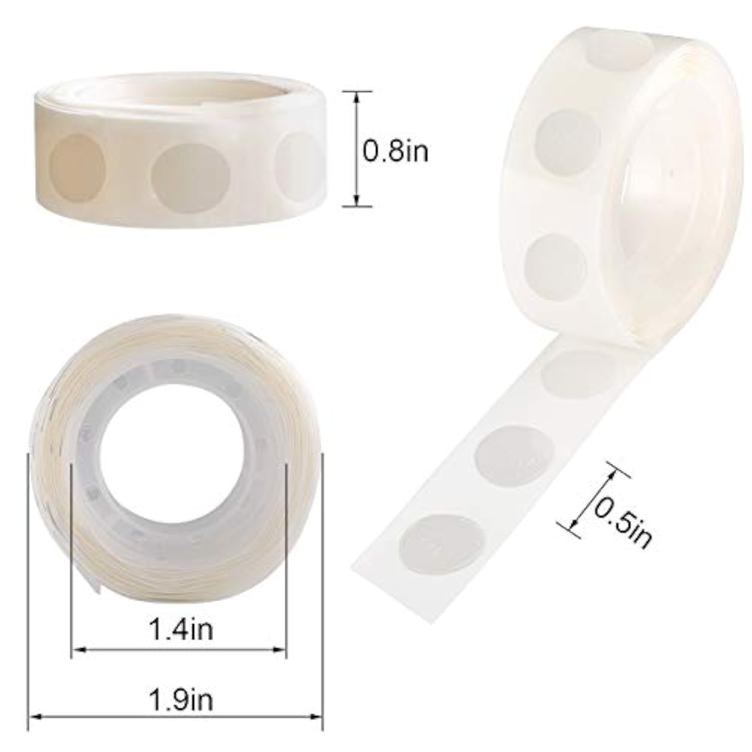 1000Pcs Glue Point Clear Balloon Glue Removable Adhesive Dots Double Sided Dots Of Glue Tape For Balloons Craft Glue Points Dots Sticky Dots Or Wedding Decoration