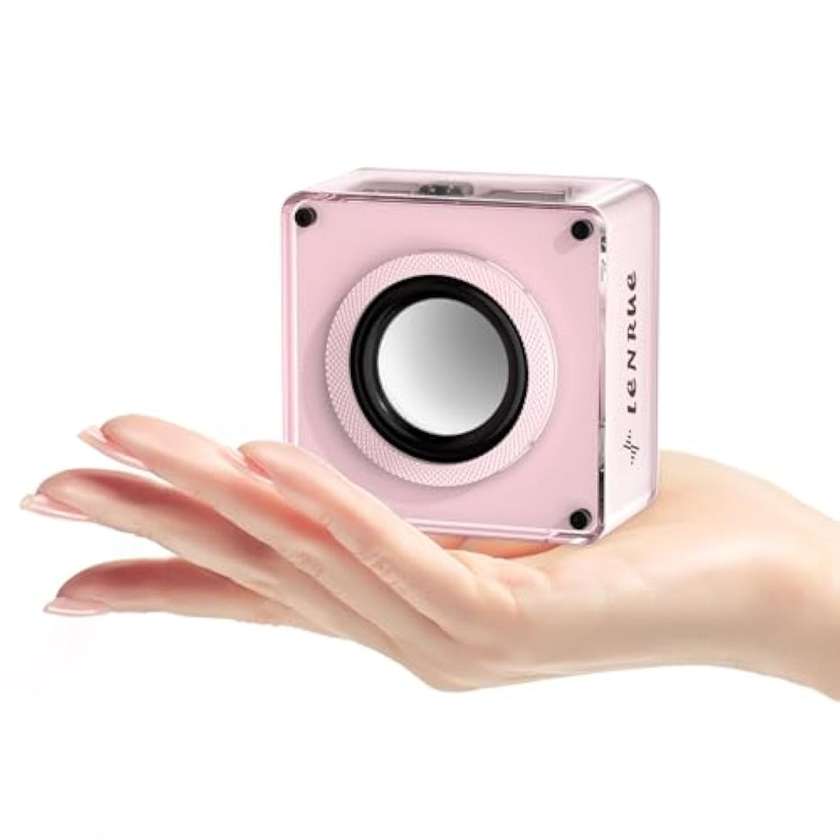 Mini Bluetooth Speaker,Wireless Portable Speakers,5W Small Speaker With Clear Sound,Support Tws/Tf Card,Lanyard Design For Hiking, Biking, Trip,Gift For Men/Women/Boys/Girls (Pink)
