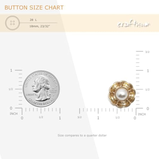 Faux Pearl Sewing Shank Buttons Hollow Edge White Ribbon Interweave Me