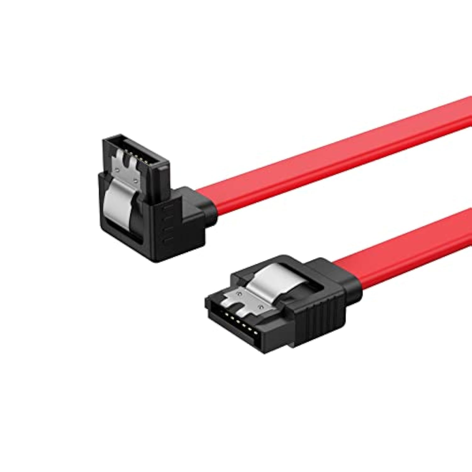 CableCreation SATA III Cable, [2-Pack] 8-Inch/0.6FT SATA III 6.0 Gbps 7pin Fem