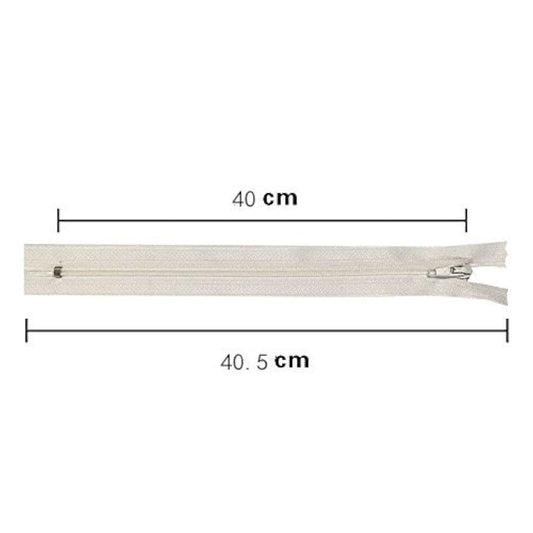 50Pcs 16 Inch (40Cm) Nylon Coil Zippers Bulk For Sewing Crafts 40 Colo
