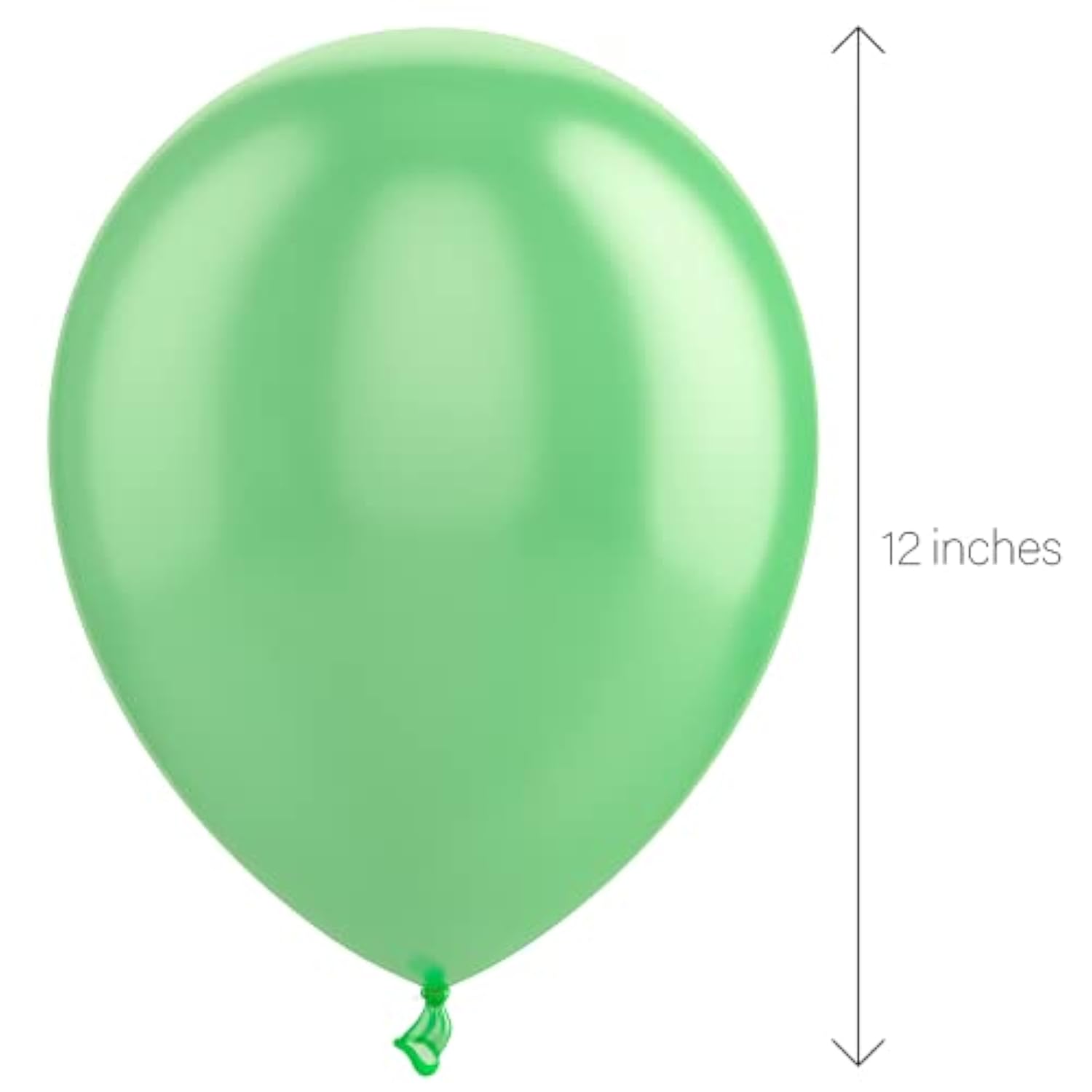 100 Pack Green 12 Inch Latex Balloons Helium Quality for Birthday Wedding Party Decor
