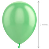 100 Pack Green 12 Inch Latex Balloons Helium Quality for Birthday Wedding Party Decor