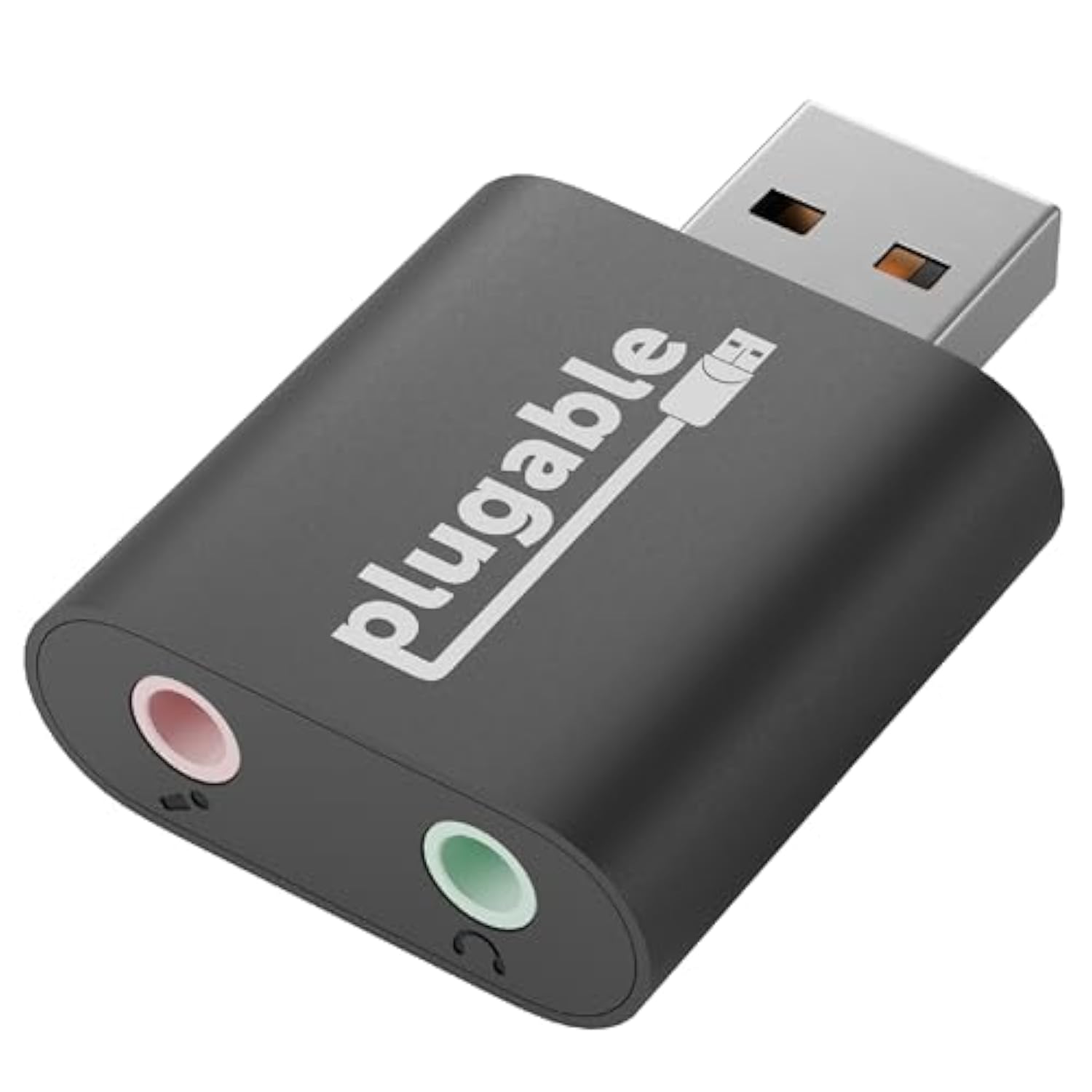 Usb Audio Adapter With 3.5Mm Speaker-Headphone And Microphone Jack, Add An External Stereo Sound Card To Any Pc, Compatible With Windows, Mac, And Linux - Driverless