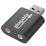 Usb Audio Adapter With 3.5Mm Speaker-Headphone And Microphone Jack, Add An External Stereo Sound Card To Any Pc, Compatible With Windows, Mac, And Linux - Driverless
