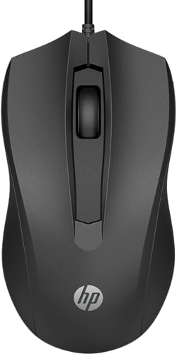 Wired Mouse 100 - Precise Optical Sensor With 1600 Dpi - Easy Usb Connection - Ambidextrous Design - 3 Button Control & Built-In Scrolling - Multi-Os Compatible (6Vy96Aa#Abl)