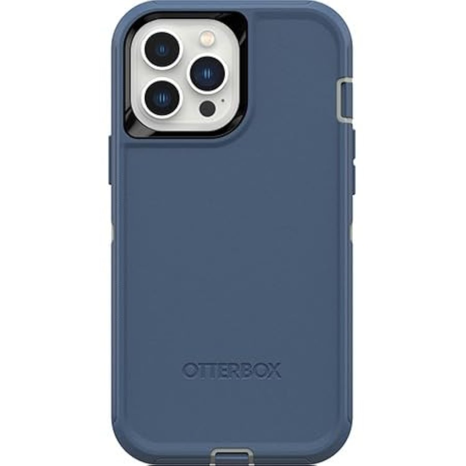 OtterBox iPhone 13 Pro Max & iPhone 12 Pro Max Defender Series Case - Fort Blue, Rugged & Durable, with Port Protection, Includes Holster Clip Kickstand