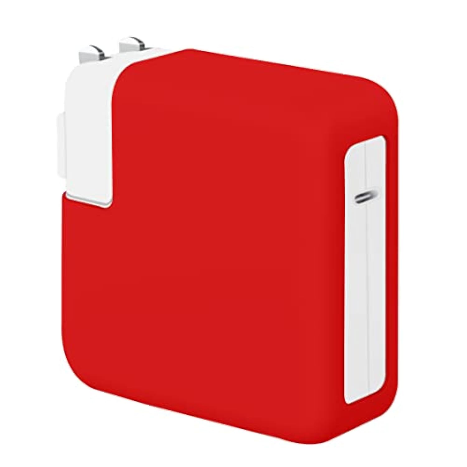 30W / 35W Charger Protective Sleeve Case For Macbook Air 15 13 Inch M2 A2941 2023 A2681 2022 2020 M1 A2337 A2179 Soft Silicone Power Adapter Cover For Mac 13 Inch Air A1932 2019 2018, Red