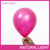 Pearl Hot Pink Balloons 140pcs Magenta Fuchsia Dark Pink Color