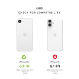 Uag Designed For Iphone 16E Case Essential Armor - Compatible With Magsafe Rugged Military Grade Drop Proof Military Grade Drop Proof Protective Cover, Opaque Black