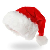 1Pack Christmas Santa Hat, Xmas Santa Claus Hat For Adults Kid Velvet Comfort Christmas Holiday Hats For Christmas