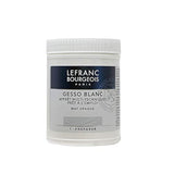Lefranc & Bourgeois Gesso, White, Universalgrundierung Acrylic Painting, Ready To Use – Matte Opaque Opaque For Canvas, Paper, Stone, Wood, Plaster, 500Ml Pot