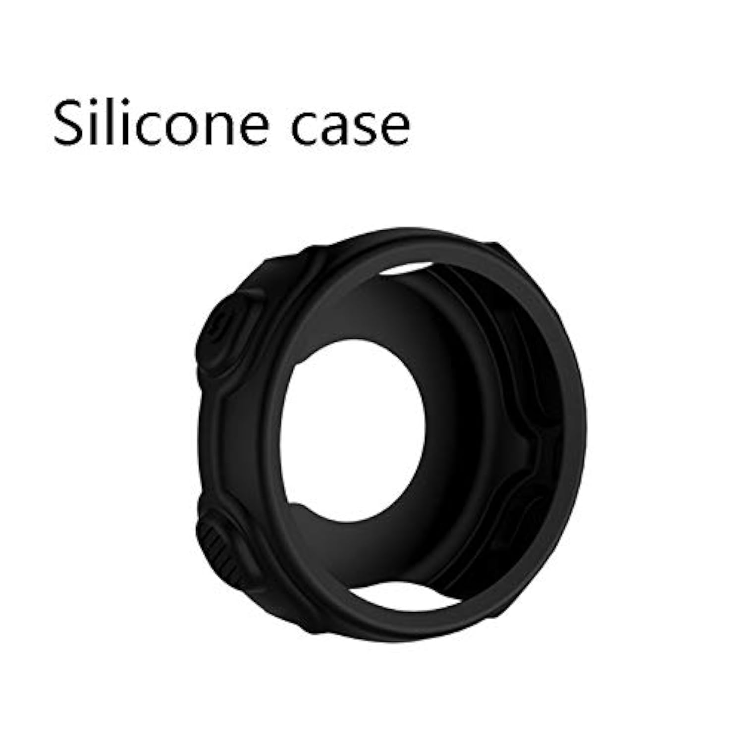 Watch Screen Protector (3 Pack) Compatible Garmin Forerunner 735Xt Tempered Glass Film Anti-Scratch High Definition Full Coverage And (1Pack) Silicone Case For Smart Watch