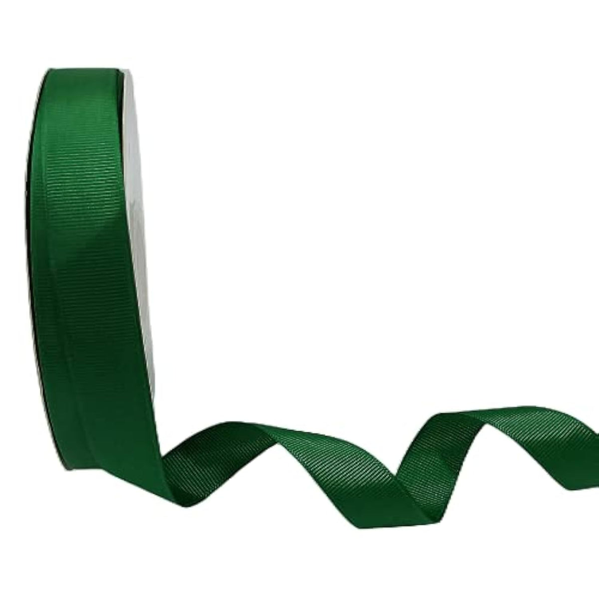 1/2 Inch 50 Yards Solid Forest Green Grosgrain Ribbon Striped Ribbon F