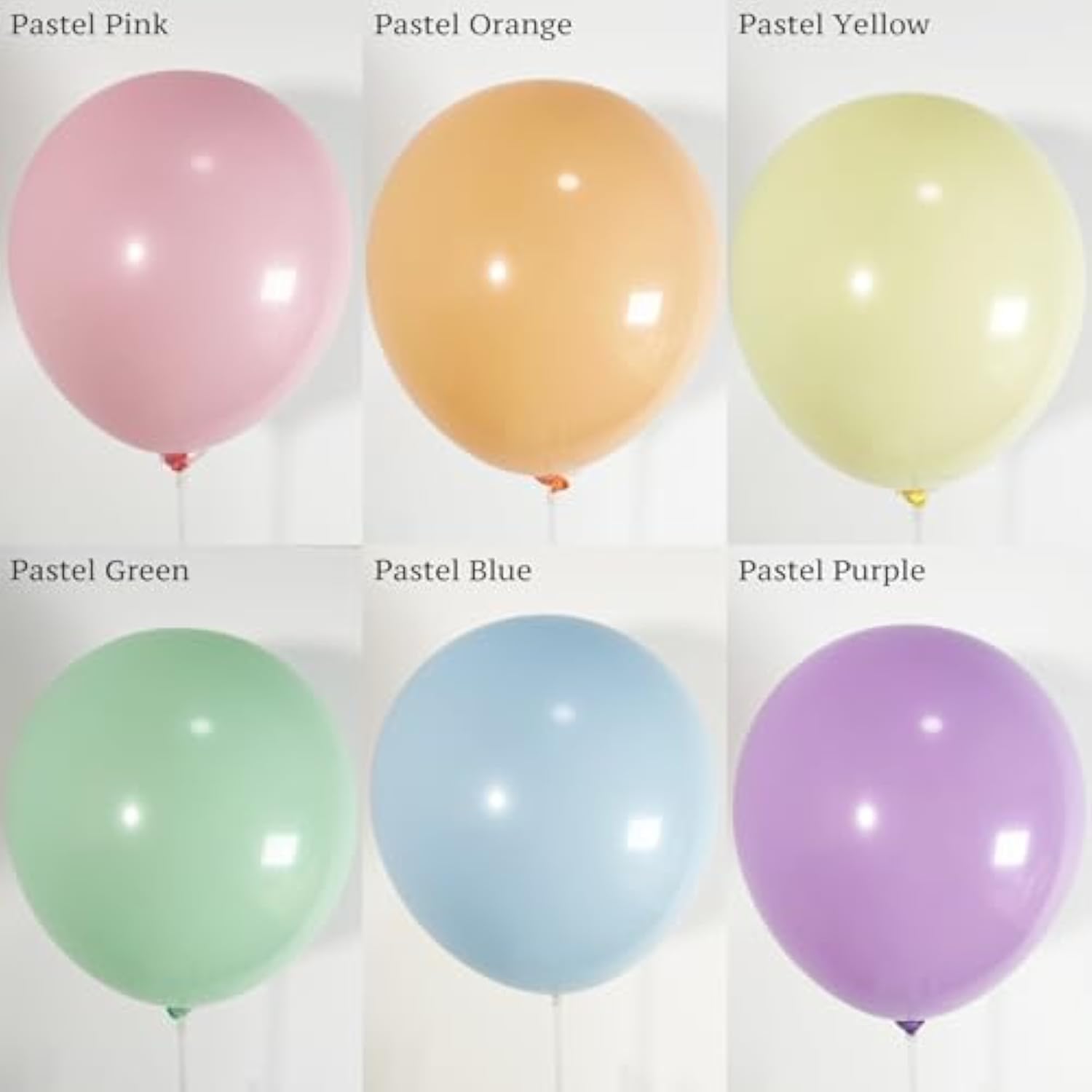 156Pcs Pastel Balloon Garland Arch Kit, Macaron Balloons In Pink, Orange, Yellow, Green, Blue, Purple, White For Baby Shower, Birthday, Rainbow Party Decorations And Unicorn Themes