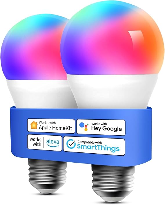 Smart LED Light Bulb E26 Multicolor Dimmable Apple HomeKit Compatible