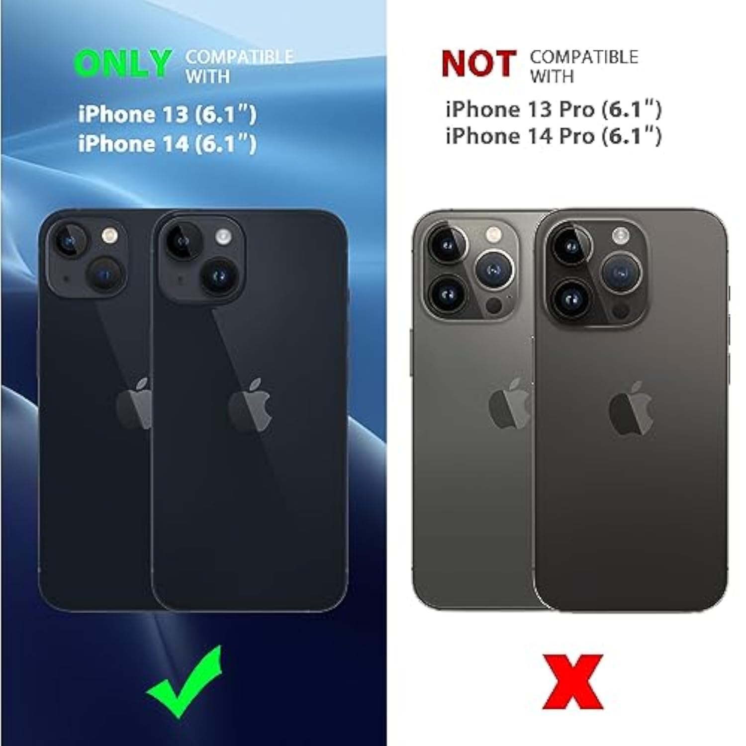 Magnetic Case for iPhone 13 & 14 6.1in Magsafe Compatible Shockproof TPU