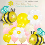Spring Bee Balloons Garland Arch Kit Yellow White Pastel Pink Green Balloons With Bee Daisy Balloonsfor What Will It Bee Gender Reveal Baby Shower Honey Bee Birthday Decorations