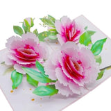 3D Pop-Up Peony Greeting Card – Elegant Handmade Floral Gift For Birthday, Anniversary, Mother’S Day & Special Occasions F41
