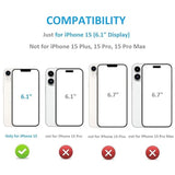 Onetop Compatible With Iphone 15 Wallet Case With Card Holder, Pu Leather Kickstand Card Slots Case, Double Magnetic Clasp And Durable Shockproof Cover 6.1 Inch (Black)