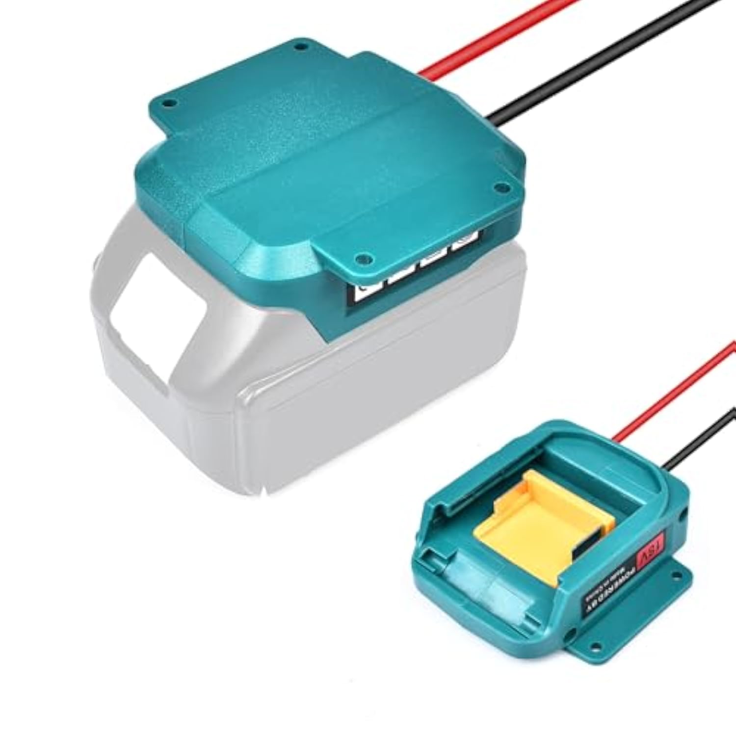 Power Wheels Adapter For Makita 18V Lithium Battery Bl1830 Bl1840 Bl1850, Battery Converter With 14 Gauge Wire Fit For Diy Rc Toys,Rc Truck,Robotics And Work Lights (1Pack,Battery Not Included)