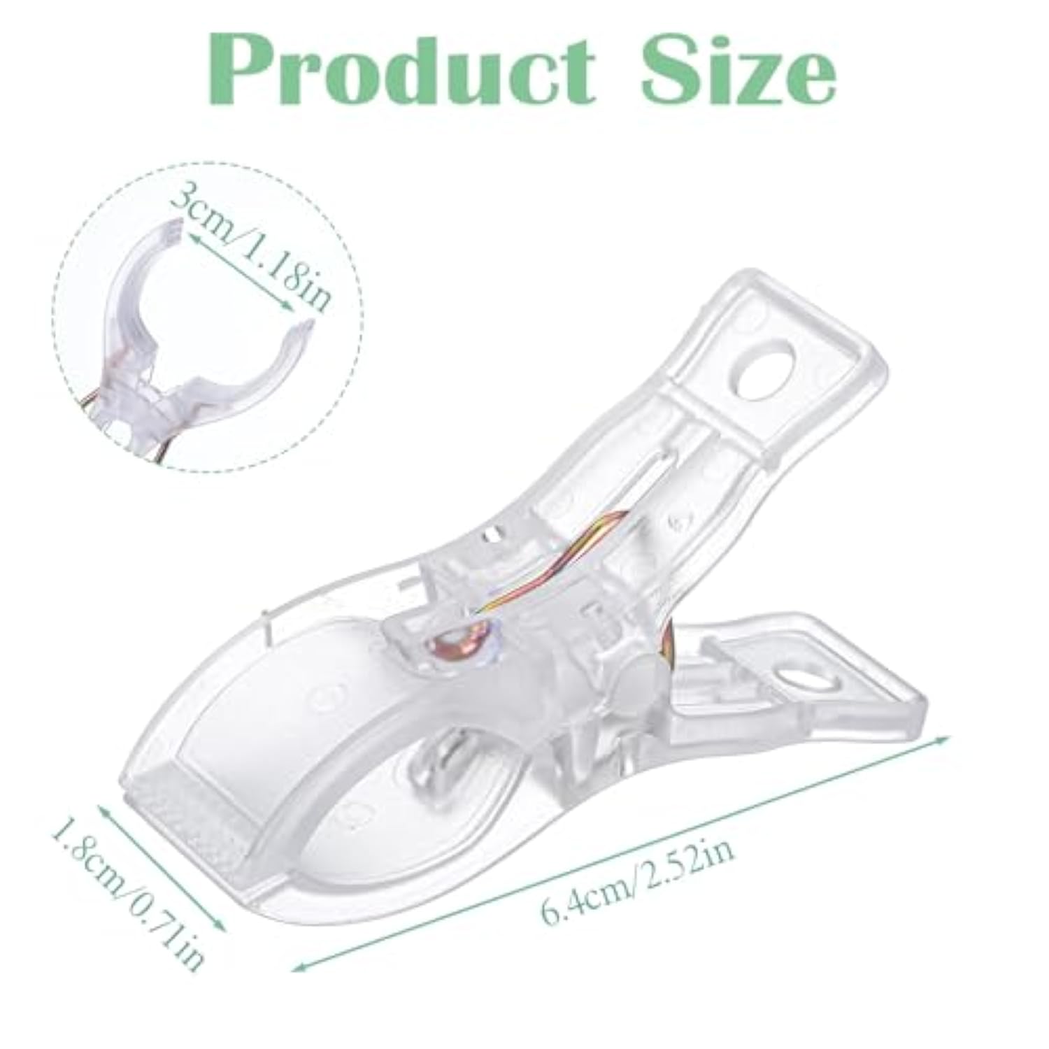 10 Pack Balloon Arch Clips Clear Spring Clamps Balloon Clips For Balloons Arch Heavy Duty Transparent Backdrop Clip For Birthday Decoration Backdrop For Wedding Photography Studio 2.6"