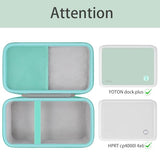 Hard Storage Case Compatible With Yoton Dock Plus 4Pass Instant Photo Printer/Hprt Cp4000L 4X6 Printer Case Only.