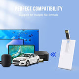 Bulk Flash Drive 8G Usb Business Card Credit Card Bank Card Shape Flash Drives Credit Usb Drives - 8Gb 20 Pcs (White Card)