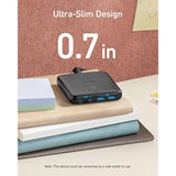 Anker USB C Charger, 543 (65W II), PIQ 3.0 & GaN 4-Port Slim Fast Wall Charger, with Dual USB C Ports (45W Max), for MacBook, Laptops, iPad Pro, iPhone and More