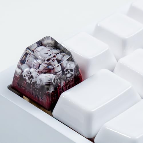 Artisan Keycaps Skull Resin Skull Keycap Esc Custom 1U Sa Prolfile Handmade Keycaps For Mx Switch Mechanical Keyboards Key Cap