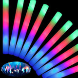 46 Pcs Foam Glow Sticks With 3 Modes Colorful Flashing, Foam Light Up Sticks, Led Light Sticks, Glow Sticks Party Pack For Halloween, New Year, Wedding, Raves, Concert, Christmas