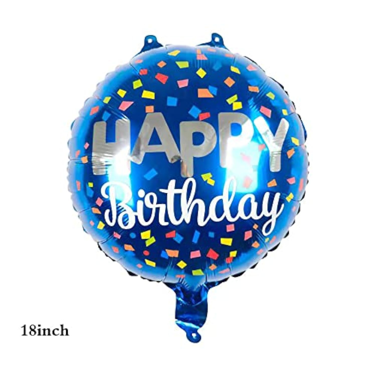 11PCS Blue Foil Balloon Set – 11th Birthday Party Decorations for Kids with Confetti Balloons
