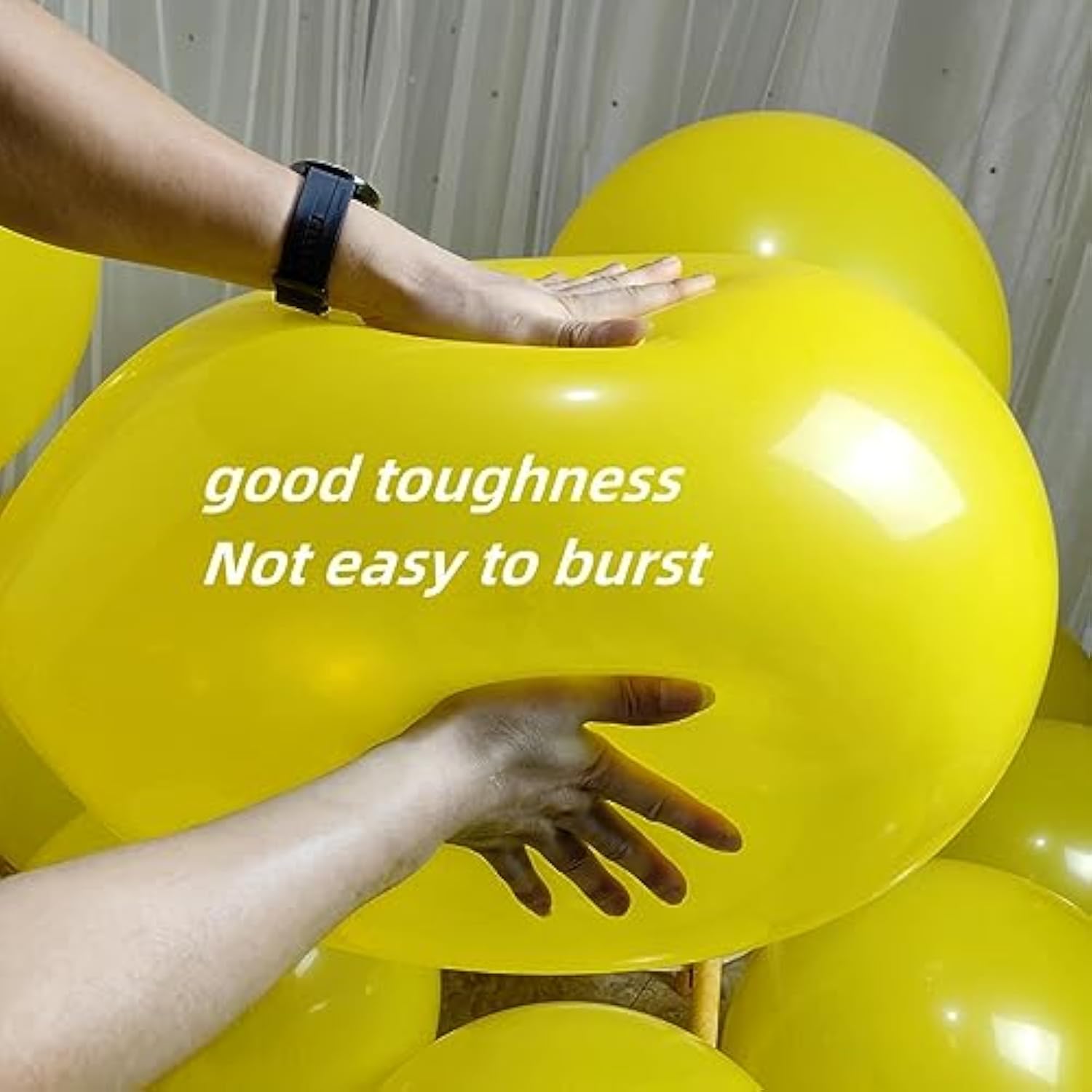 90 Pack Yellow Balloons 18 Inch Yellow Latex Big Balloons For Party Decorations And Events