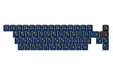 Redsuns Gmk Blue Samurai Custom Mechanical Keyboard Gaijin Alphas Keycap Set - 55-Keys, Doubleshot Abs, Cherry Profile (Blue, Gaijin)
