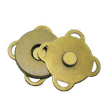 Wafjmaf 10 Sets Bronze Sew In Magnetic Bag Clasps Button Snaps Tone Pu