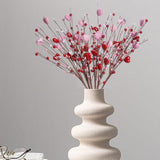 6 Pack Valentines Day Picks 17 Inch Valentines Floral Picks Valentine Berry Stems Heart Berry Stems With Pink Red Heart Berries For Valentine’S Day Gifts Vase Table Decor