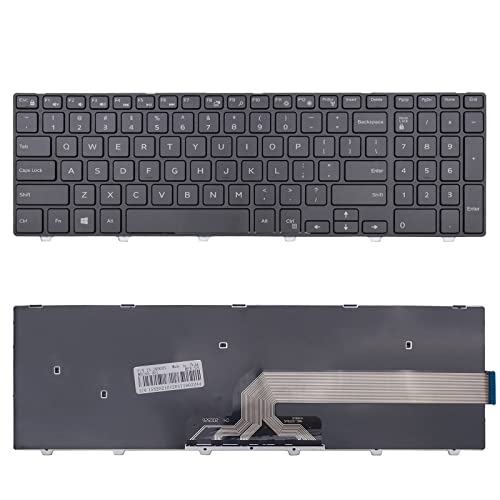 Keyboard Replacement Compatible With Dell Inspiron 15-3000 15-5000 17-5000 15-7000 15-7557 15-7559,I3541 I3542 I3543 I3551 I3552,Latitude 15 3550 3560,Vostro 15 3546 3549 Series Laptop